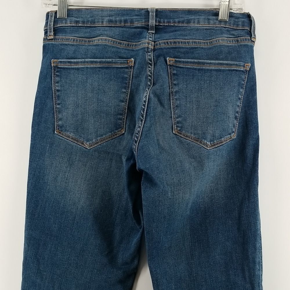 GAP Jeans Womens Size 28 Regular Blue Denim True Skinny Mid Rise 5 Pockets - Picture 4 of 12